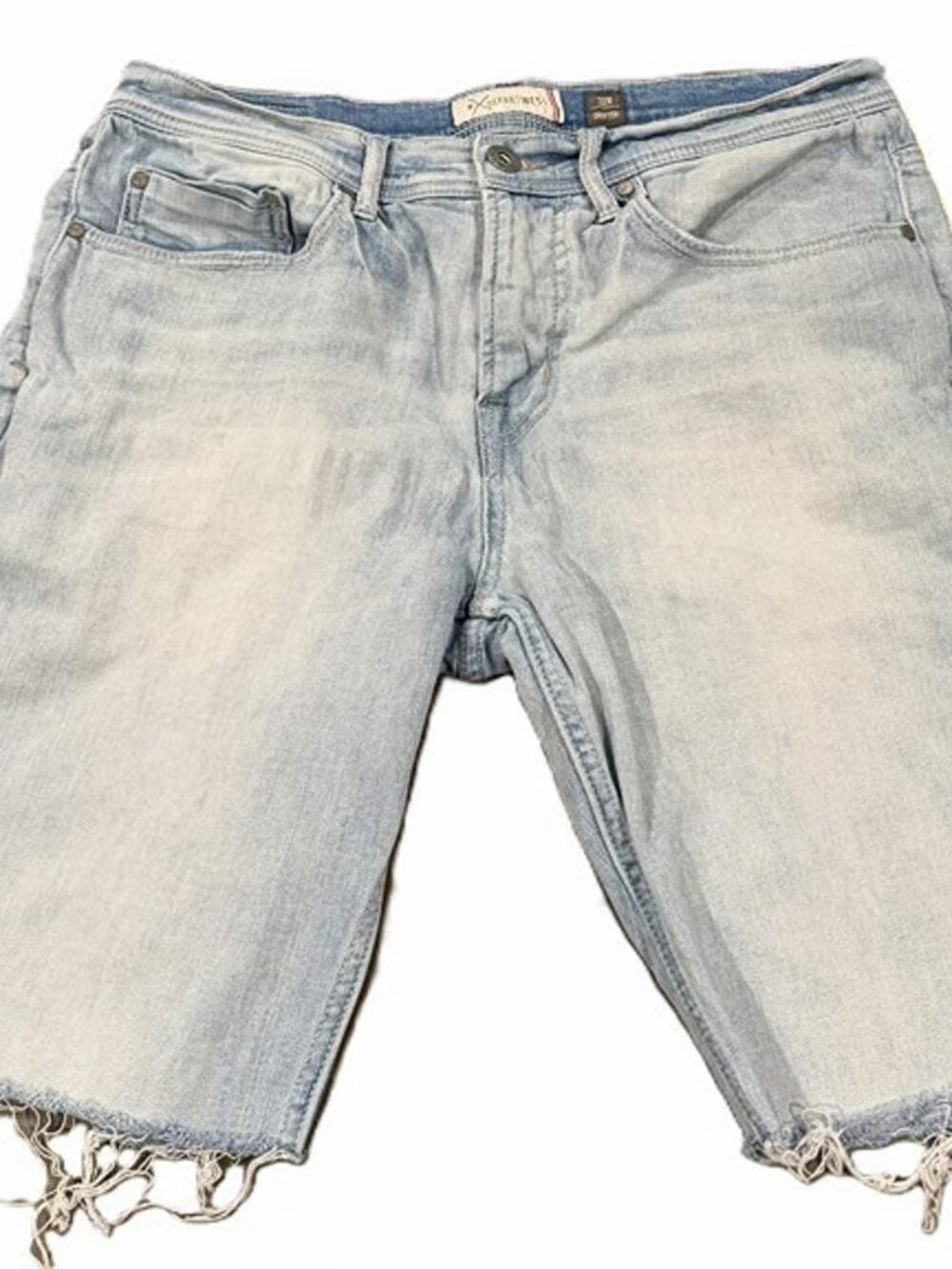 Departwest Drifter Men’s Denim Cut Off Shorts Light Wash Size 32R